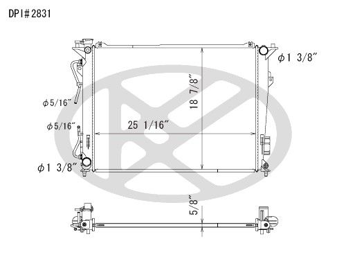 2006-2011 Hyundai Azera Radiator (Koyorad)