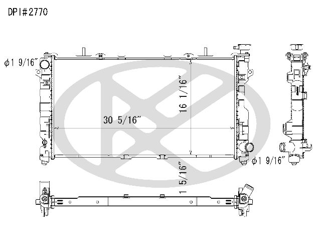 2005-2007 Dodge Caravan Radiator (Koyorad)