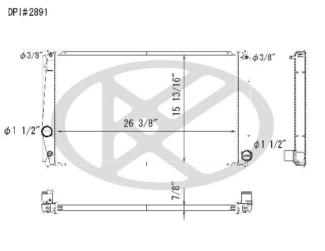 2006-2015 Toyota RAV4 Radiator (Koyorad)
