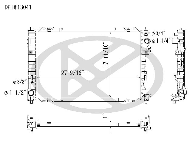 2008-2012 Ford Escape Radiator (Koyorad)