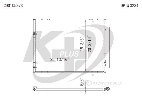 2004-2010 Toyota Sienna A/C Condenser (Koyorad)
