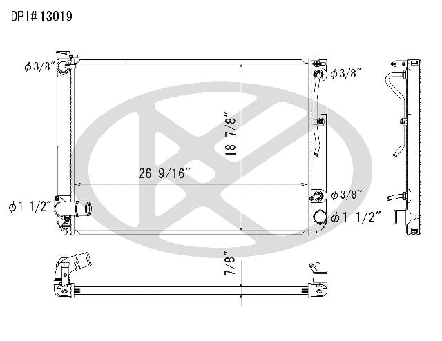 2007-2009 Lexus RX350 Radiator (Koyorad)