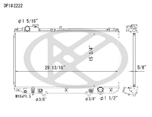 1998-2000 Lexus GS400 Radiator (Koyorad)