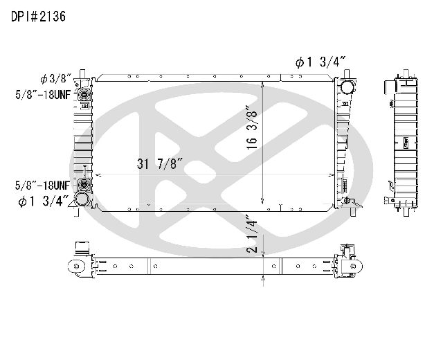 1998-1999 Lincoln Navigator Radiator (Koyorad)