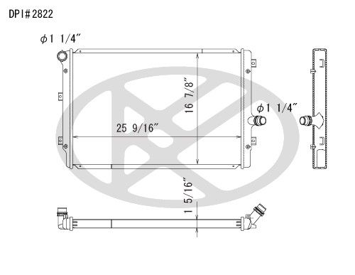 2006-2014 VOLKSWAGEN JETTA Radiator (Koyorad)