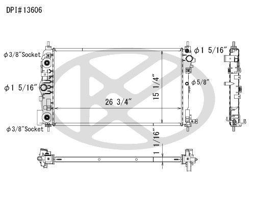 2013-2019 Cadillac XTS Radiator (Koyorad)