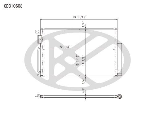 2012-2013 Chevrolet Sonic A/C Condenser (Koyorad)