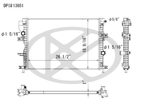 2017-2020 Lincoln Continental Radiator (Koyorad)