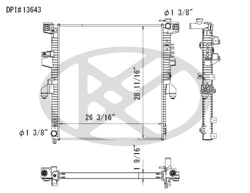 2017-2019 Nissan TITAN Radiator (Koyorad)