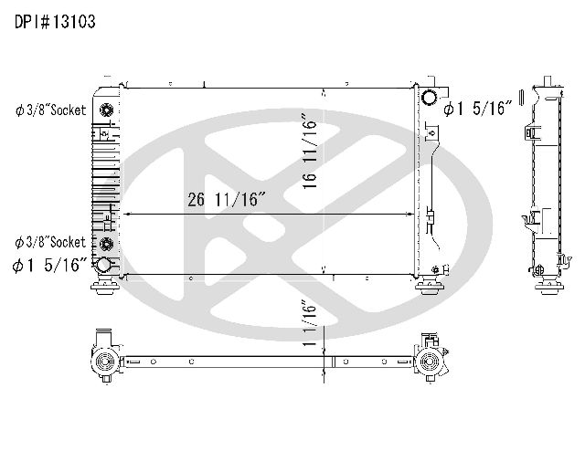 2008-2017 Chevrolet Equinox Radiator (Koyorad)