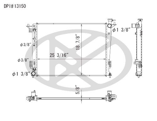 2010-2015 Hyundai Tucson Radiator (Koyorad)