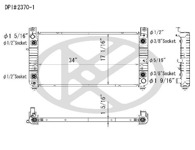 2001-2006 GMC Sierra 3500 Radiator (Koyorad)