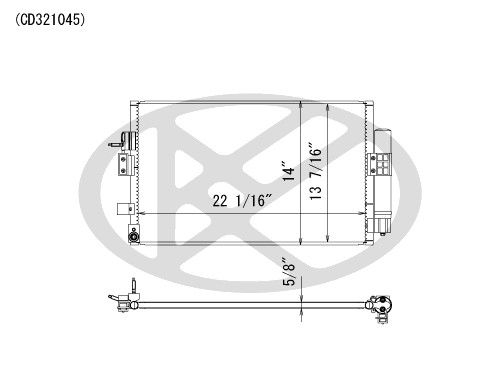 2016-2018 Ford Focus A/C Condenser (Koyorad)