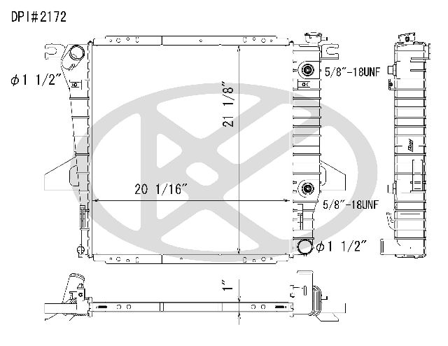 1998-2001 Ford Ranger Radiator (Koyorad)