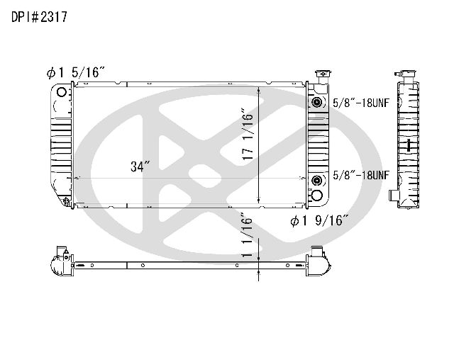 1996-1999 GMC Yukon Radiator (Koyorad)
