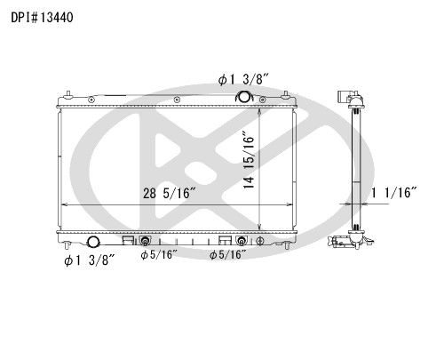 2014-2018 INFINITI Q50 Radiator (Koyorad)