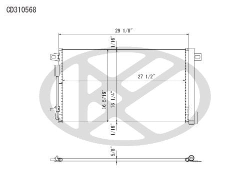 2007-2012 GMC Acadia A/C Condenser (Koyorad)