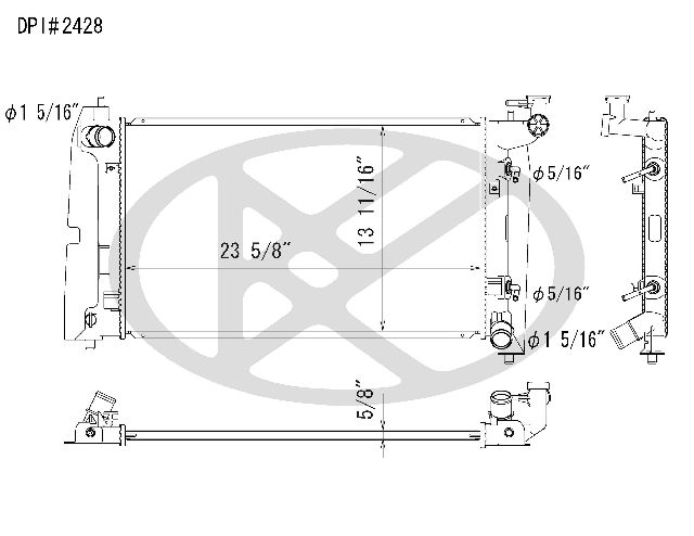 2003-2008 Toyota Matrix Radiator (Koyorad)