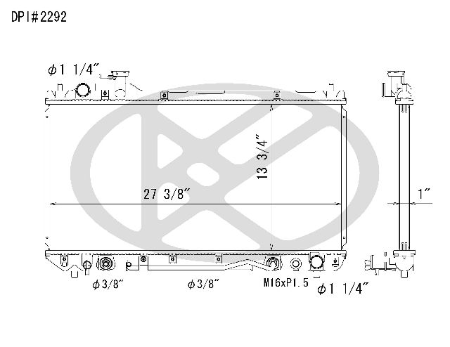 1998-2000 Toyota RAV4 Radiator (Koyorad)