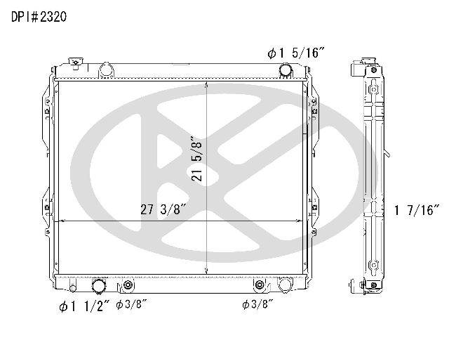2000-2006 Toyota Tundra Radiator (Koyorad)