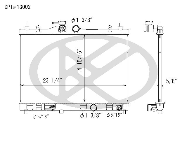 2007-2011 Nissan Versa Radiator (Koyorad)