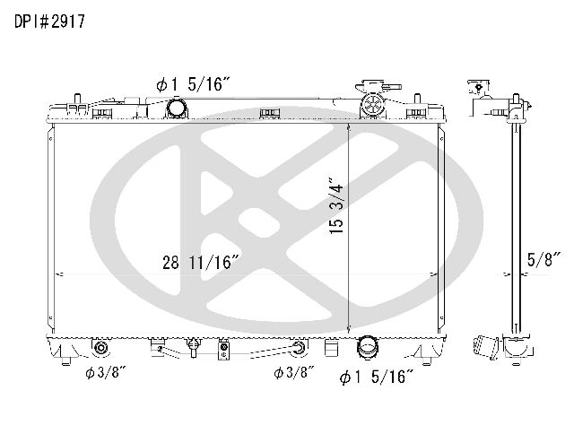 2007-2011 Toyota Camry Radiator (Koyorad)