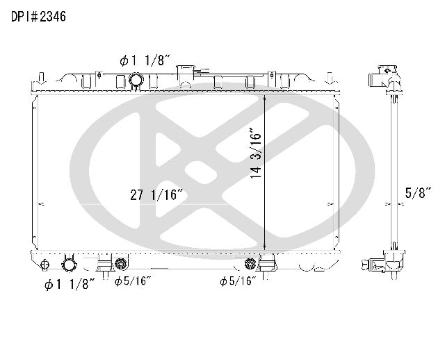 2000-2006 Nissan Sentra Radiator (Koyorad)