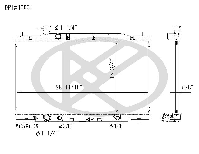 2007-2009 Honda CR-V Radiator (Koyorad)