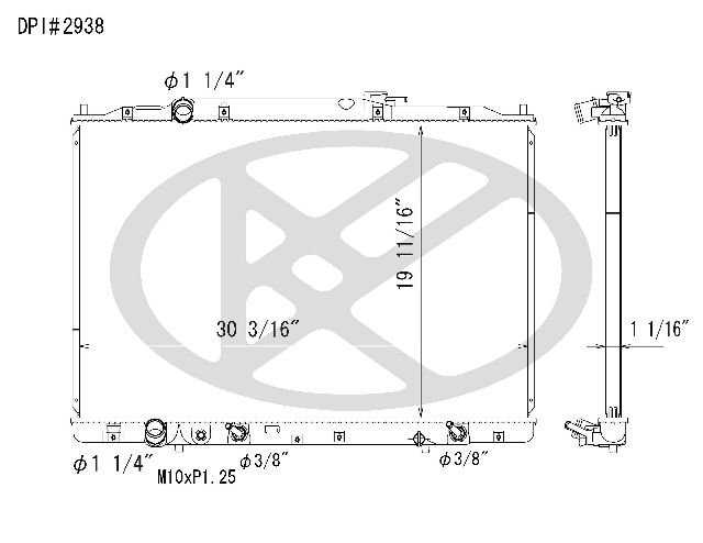 2007-2013 Acura MDX Radiator (Koyorad)