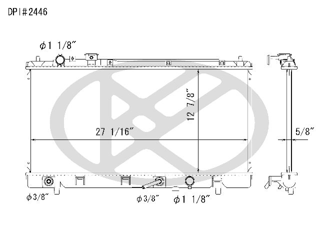 2001-2003 Mazda Protege Radiator (Koyorad)