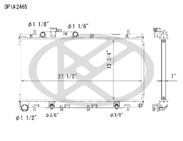 2001-2004 Subaru Outback Radiator (Koyorad)