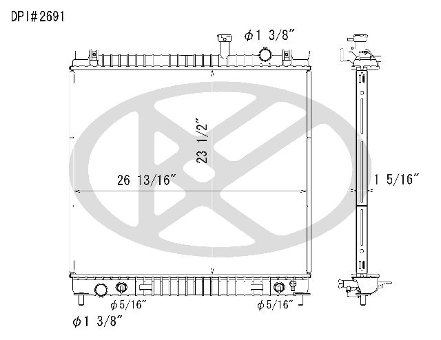 2004-2010 INFINITI QX56 Radiator (Koyorad)