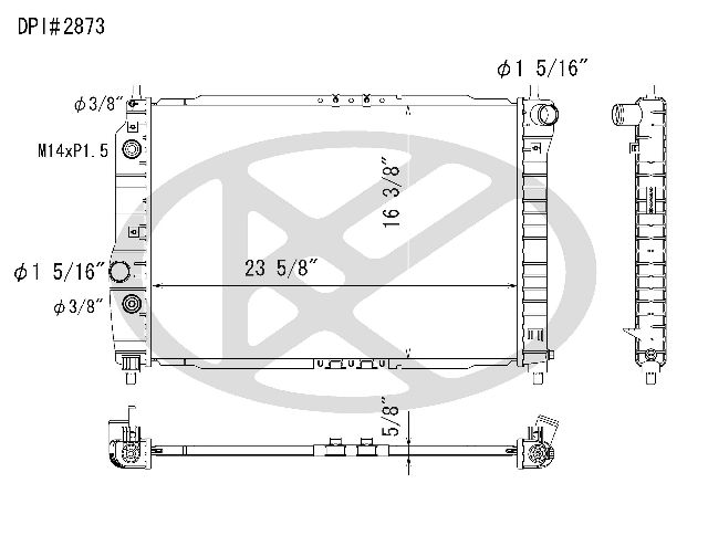 2004-2008 Chevrolet Aveo Radiator (Koyorad)