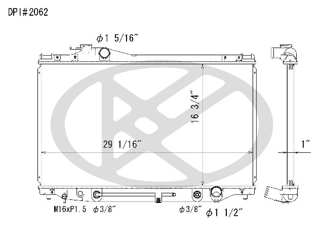 1996-2000 Lexus SC400 Radiator (Koyorad)