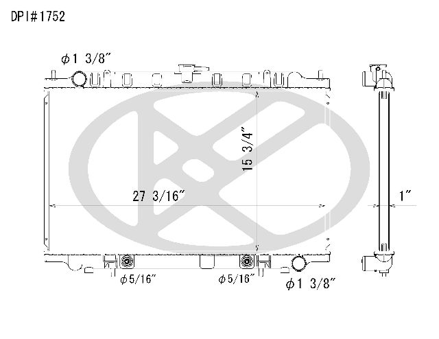 1995-1999 Nissan Maxima Radiator (Koyorad)
