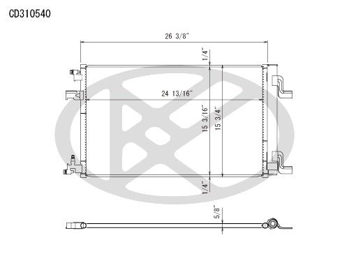 2014-2020 Chevrolet Impala A/C Condenser (Koyorad)