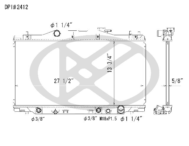 2002-2006 Acura RSX Radiator (Koyorad)