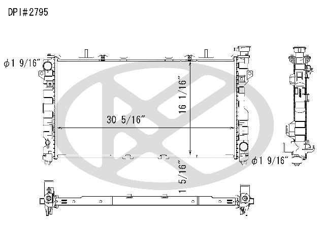 2005-2007 Dodge Caravan Radiator (Koyorad)
