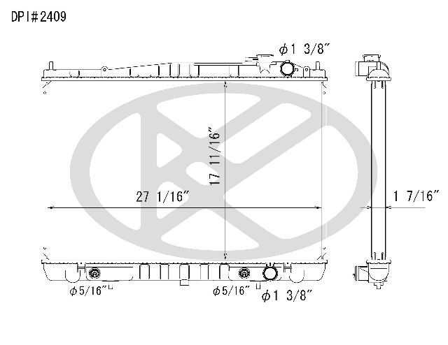 2001-2004 Nissan Frontier Radiator (Koyorad)