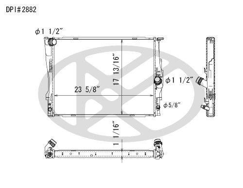 2009-2016 BMW Z4 Radiator (Koyorad)
