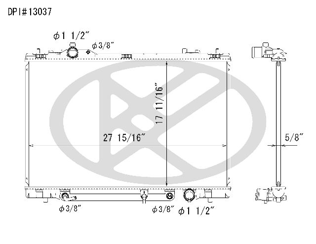2007-2009 Lexus LS460 Radiator (Koyorad)