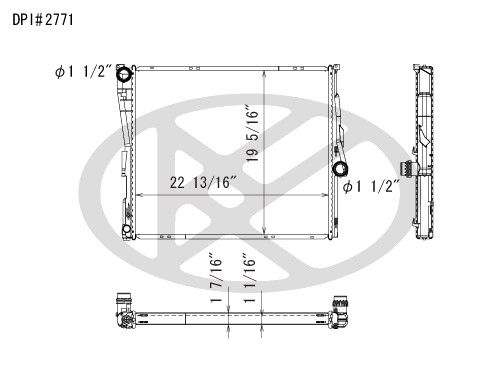 2004-2010 BMW X3 Radiator (Koyorad)