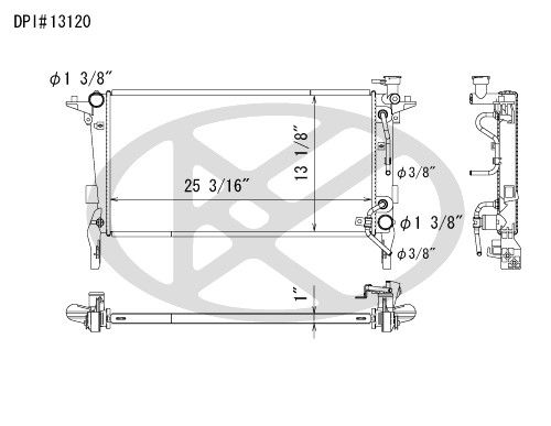 2010-2012 Hyundai Genesis Coupe Radiator (Koyorad)