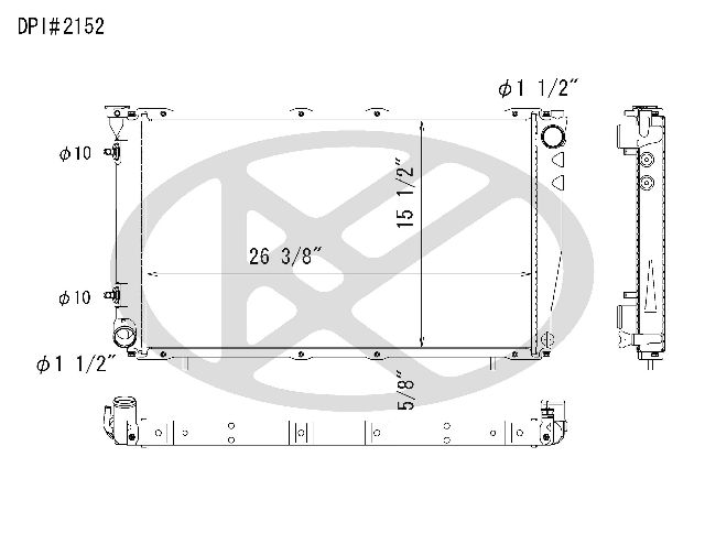 1998 Subaru Forester Radiator (Koyorad)