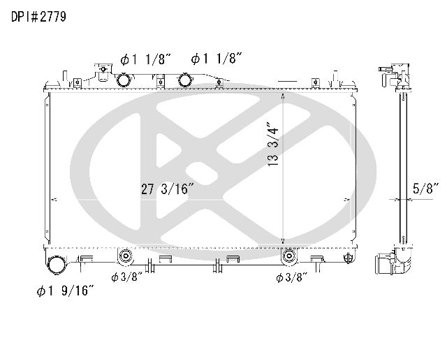 2008-2009 Subaru Legacy Radiator (Koyorad)