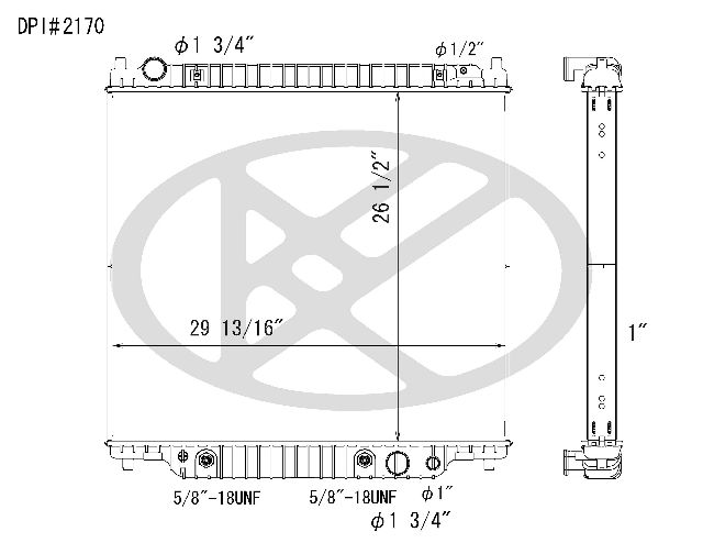 2000-2005 Ford Excursion Radiator (Koyorad)