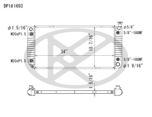 1995-1999 Chevrolet Silverado Radiator (Koyorad)