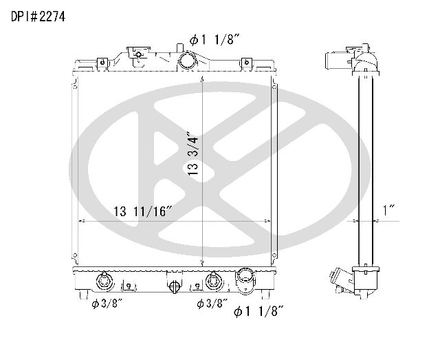 1992-2000 Honda Civic Radiator (Koyorad)