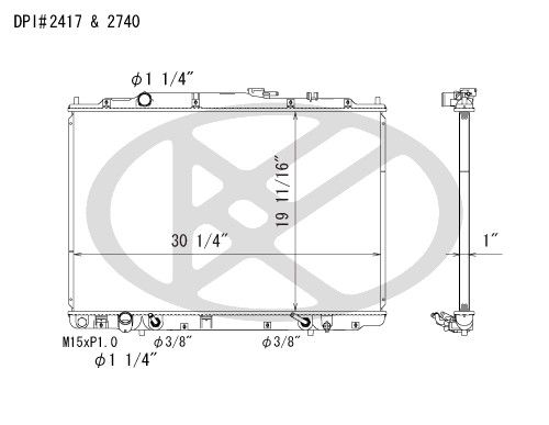 2001-2006 Acura MDX Radiator (Koyorad)