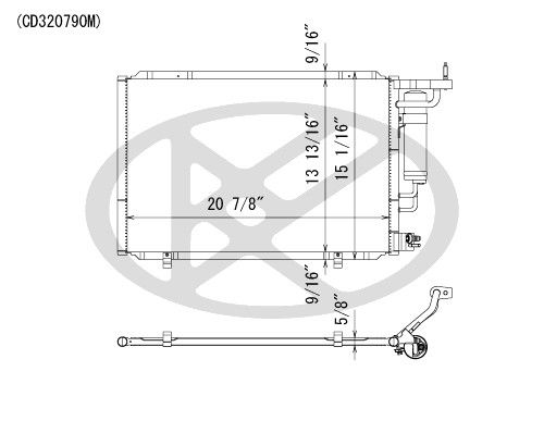 2014-2019 Ford Fiesta A/C Condenser (Koyorad)